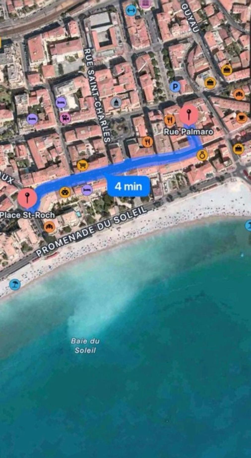 Sublime T2/ Cosy/ Clim/ Parking/Plage Menton Buitenkant foto